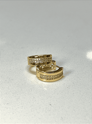 Argola click cravejada