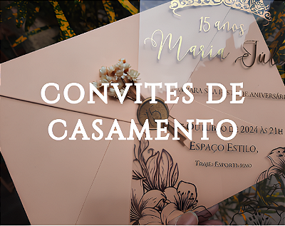Convites de casamento