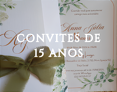 Convites de 15 anos