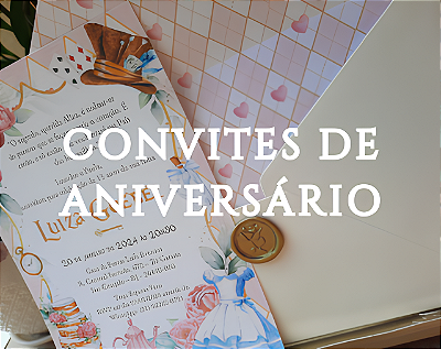 Convites de aniversário