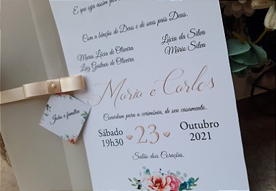 Convites de casamento Iris