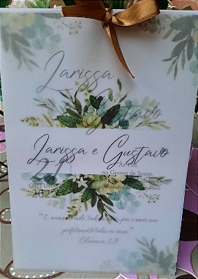 Convites de casamento Vegetal
