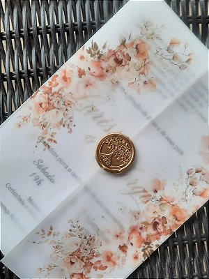 Convites de casamento vegetal