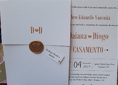 Convite de casamento