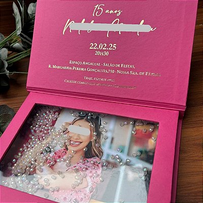 Caixa convite cartonada luxo