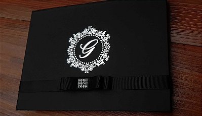 Convite caixa com Transparência Luxo