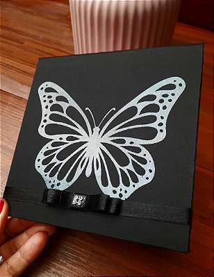 Convite Caixa Capa Dura Luxo com Glítter