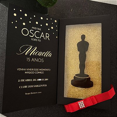 Convite de 15 Anos Tema Oscar