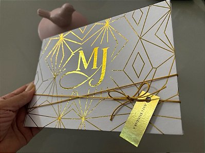 Convite de 15 Anos Dourado Luxo