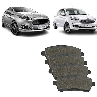 JOGO DE PASTILHAS DOS FREIOS FORD KA / NEW FIESTA