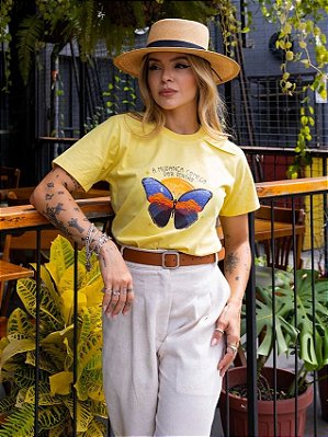 Tshirt Borboleta A Mudança Começa