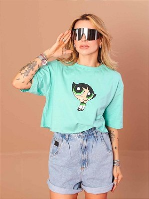 Cropped Toque de Seda (Menegotti) - Docinho - Verde