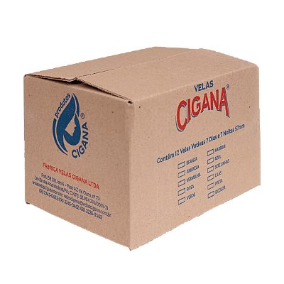 Caixa Vela Votiva Bicolor (300g)