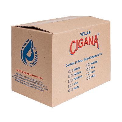 Caixa Vela Comum n. 10 (50g)