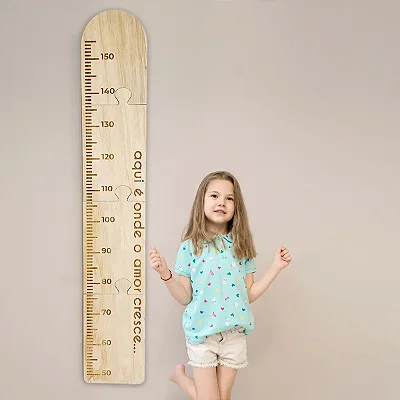 Régua de Crescimento Infantil em Madeira | LevCut Decor