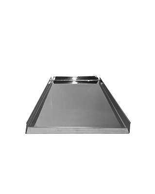 ASSADEIRA LISA EXPOSIÇÃO CANTO ABERTO INOX 37X25X3 CM