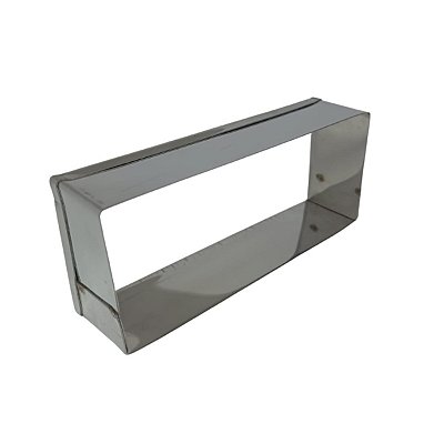 150 AROS PARA PÃO DE HOT DOG RETANGULAR INOX 22X9X3CM