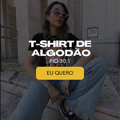 T-SHIRT DE ALGODÃO