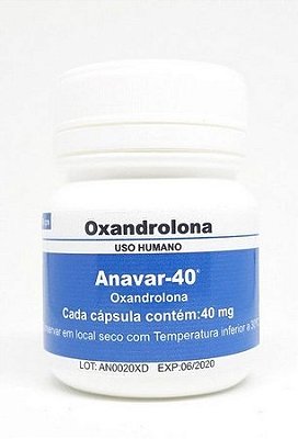 Oxandrolona 40mg - 100cps