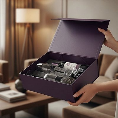 Kit Vinho - 02 Taças Curinga + Vinho 750 ml