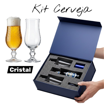 Kit Cerveja - 02 Taças de Cristal (Champions)
