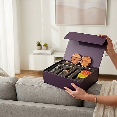 Kit Drinks - 02 Copos Mixology + Acessórios Minibar Completo