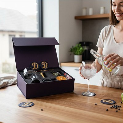 Kit Drinks - 02 Taças de Gin Cristal + Acessórios