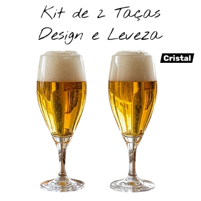 Taças de Cerveja Woman - 02 unid. Cristal