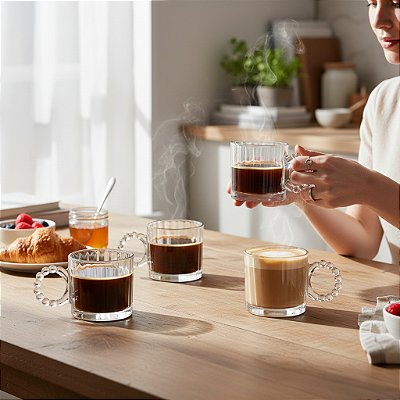 Xícara Cafezinho 100 ml - 04 unid.