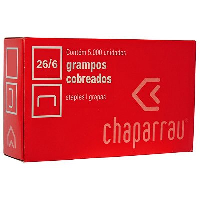 Grampo Cobreado 26/6 Chaparrau CX C/5000 UN