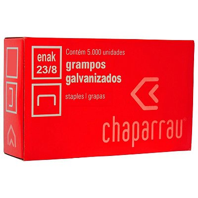 Grampo Galvanizado 23/8 Enak Chaparrau CX C/5000 UN