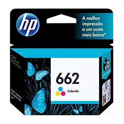 Cartucho Hp Cz104-Al 662 Color 2ml Para HP DeskJet 2516, 3516, 3546, 2546, 1516, 4646, 2646