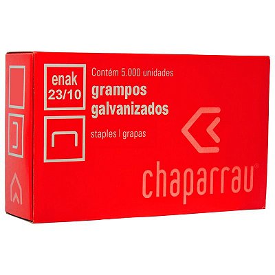 Grampo Galvanizado 23/10 Enak Chaparrau CX C/5000 UN