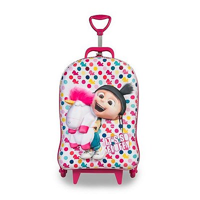 Mochila 3D Maxtoy 3 Rodinhas Agnes 2882AM17