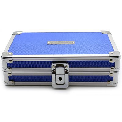 Caixa Organizadora Com Chave - Vaultz - Azul (13,1x21x6,1cm) Ref. 803150