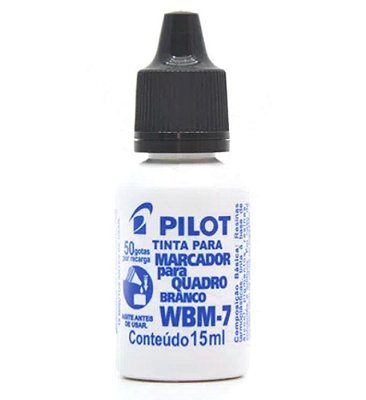 Tinta Reabastecedor para Quadro Branco WBM-7 Pilot Preto