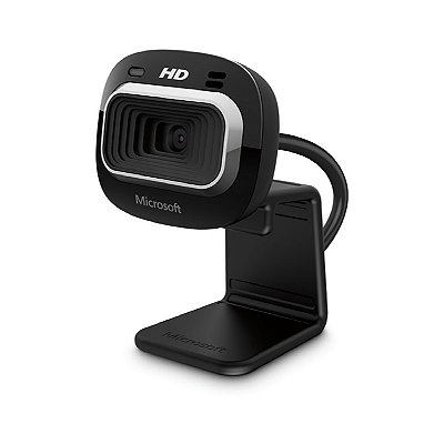 Webcam HD-3000 USB Preta Microsoft - T3H00011