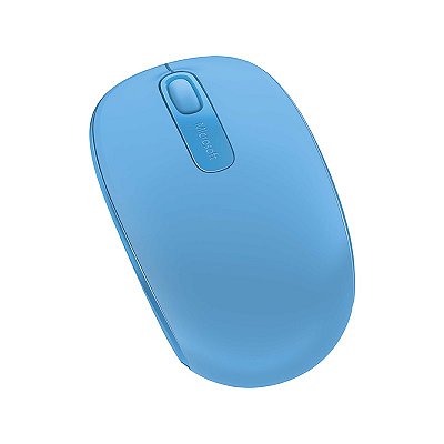 Mouse sem Fio Mobile USB Azul Claro Microsoft - U7Z00055