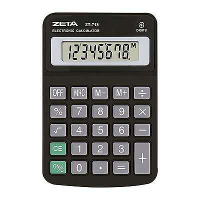 Calculadora De Mesa 8 Dígitos Zeta ZT718