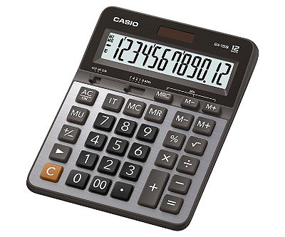 Calculadora de Mesa 12 Dígitos Big Display Prata CASIO GX-120B-W-DC