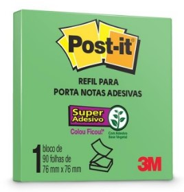 Bloco Adesivo Post-It 3m Pop-Up 76x76mm Verde Limao