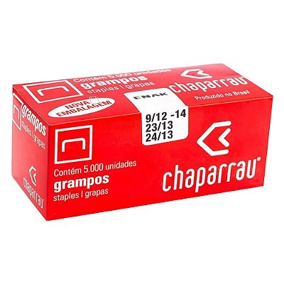 Grampo Galvanizado para Grampeador 9/12 - 9/14 - 23/13 - 24/13 CX C/5000 UN Chaparrau