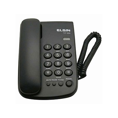 Telefone Elgin TCF-2000 c/Chave Black