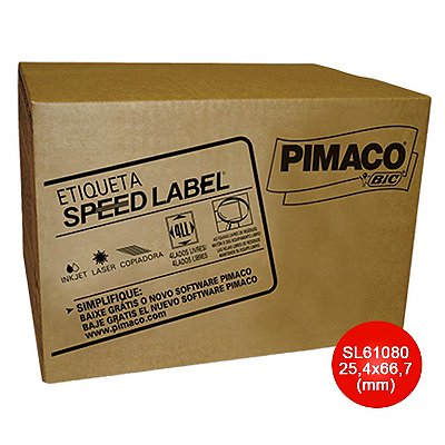 Etiqueta Pimaco Laser Carta Speed Label 61080