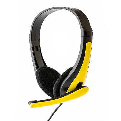 Headset Solar C/microfone Amarelo S-t56 Leo E Leo 74106