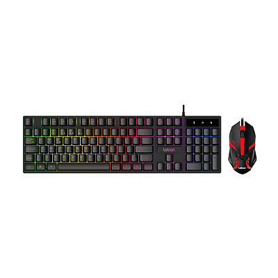 Kit Gamer Teclado E Mouse Usb Led Multi X-black Letron