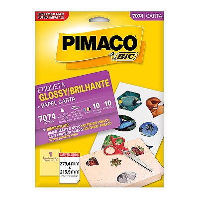 Etiqueta Pimaco Glossy Inkjet 104G 7074