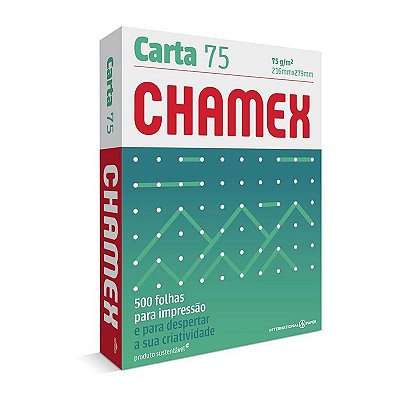 Papel Sulfite Carta 75G PCT C/500FLS - Chamex