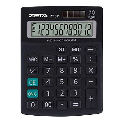 Calculadora de Mesa 12 Dígitos ZT-811 Zeta