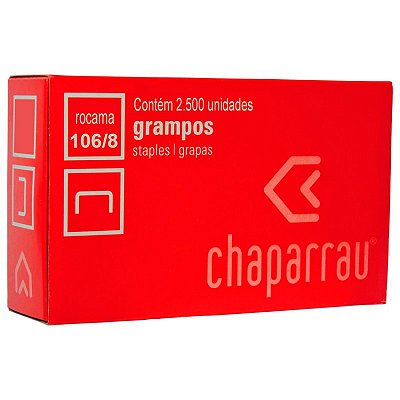 Grampo Galvanizado 106/8 Rocama Chaparrau CX C/2500 UN